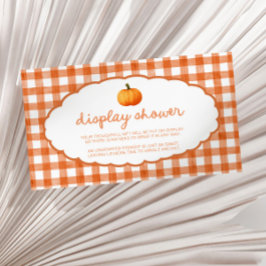 Whimsical Fall Pumpa Bebisdusch Display Dusch Tilläggskort