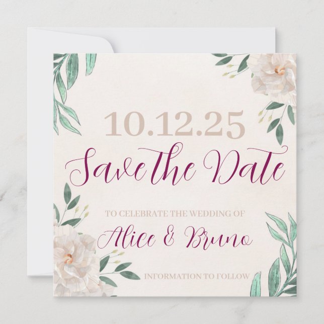 Whimsical Fall Spara datum-kort Datumet (Framsida)