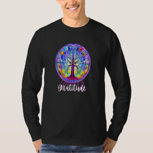 Whimsical Fantasi Träd des Livets Chakra Tacksamhe T Shirt