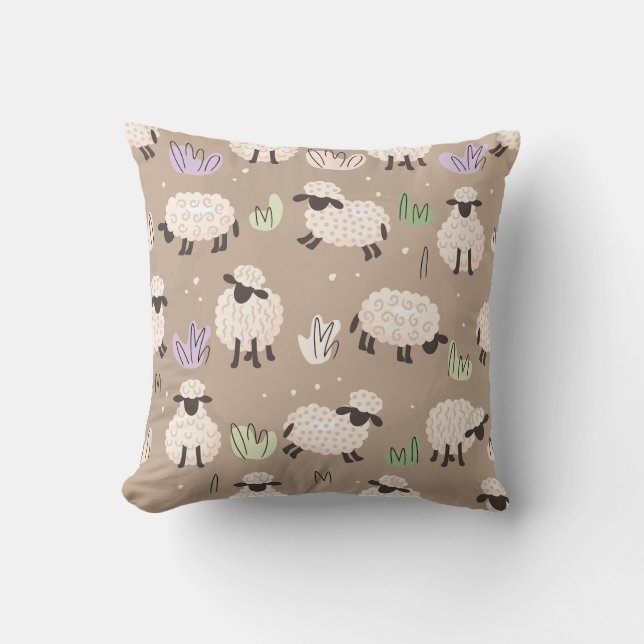 Whimsical Fåräng Kudde (Framsida)