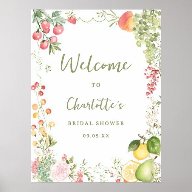 Whimsical Farmers Off the Market Welcome Poster (Framsidan)