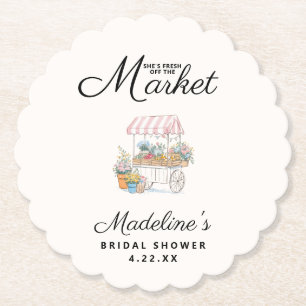 Whimsical Färsk Från Marknaden Bröllopsdusch Underlägg Papper