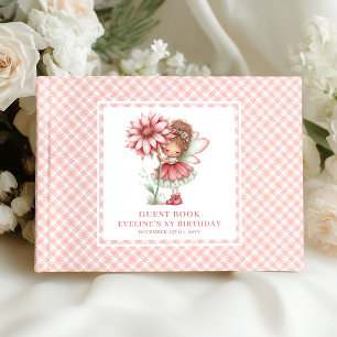 Whimsical Fe-girl 1-års Blush Rosa Gäst Gästböcker