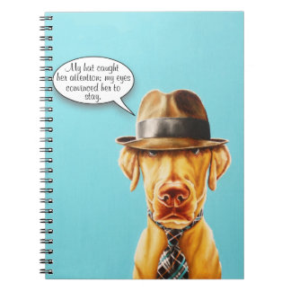 Whimsical Finare Hund Notebook Anteckningsbok Med Spiral