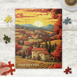 Whimsical Fine Art Toskana Italien Puzzle Pussel