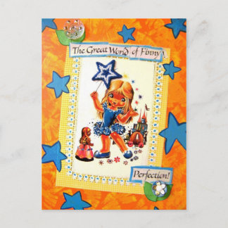 Whimsical Finny - Vintage Vykort