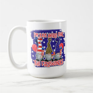 Whimsical Fireworks Gnomes Kaffemugg