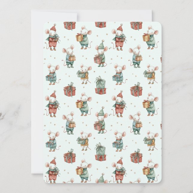 Whimsical Flat Christmas Card – Cute Holiday Cheer (Framsida)