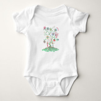 Whimsical Floral Tree T Shirt