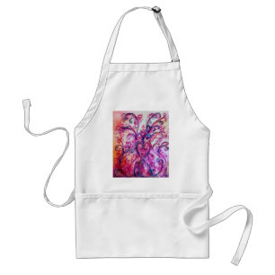 WHIMSICAL FLOURISHES bright rosa white lila Förkläde