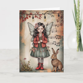Whimsical Flower Fair Grattkort Kort