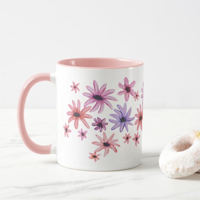 Whimsical Flowers Mugg (Med munk)