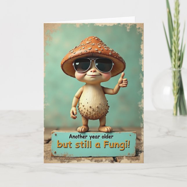 Whimsical Födelsedags Sprite-kort Kort (Framsida)