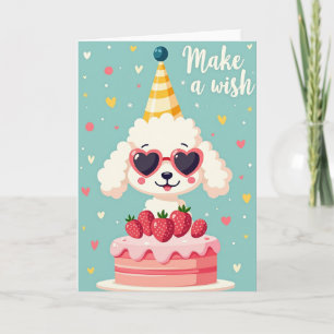 Whimsical Födelsedagskort för Hund Kort