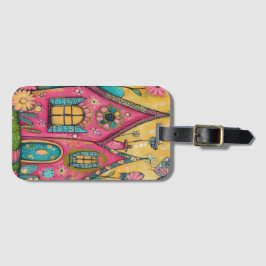 Whimsical Folk Art Houses Bagagebricka