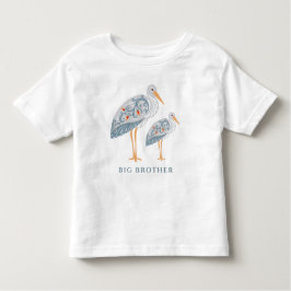 Whimsical Folk Art Stork | Storebror T Shirt