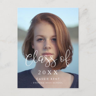 Whimsical font Class of 2023 Photo Vykort
