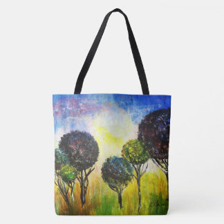 Whimsical Forest All-Over-Print Tote Tygkasse
