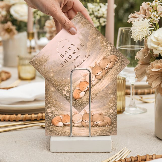 Whimsical Forest Friends Baby Shower Pappersservett (Skapare uppladdad)