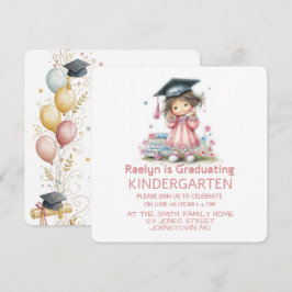 Whimsical Förskoleexamenfirande  Inbjudningar