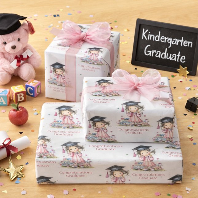 Whimsical Förskoleexamenfirande  Presentpapper (Skapare uppladdad)