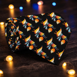 Whimsical Fox Custom Necktie Tie Slips