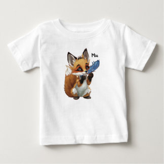 Whimsical Fox med en fjäder T Shirt