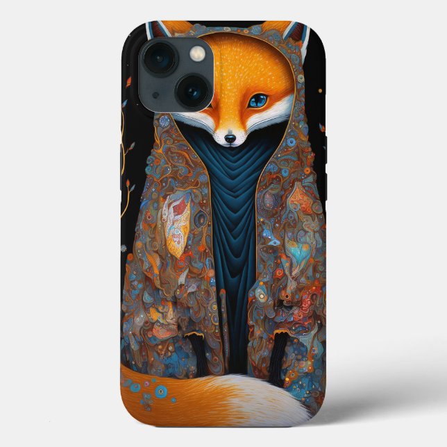 Whimsical Fox Woodland Fantasy Art Fodral-Mate iPh (Baksida)