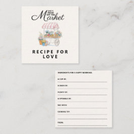 Whimsical Fresh Off The Market Bridal Shower  Tilläggskort