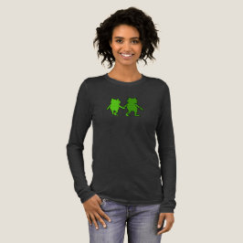 Whimsical Frog Journey Together Illustration T Shirt