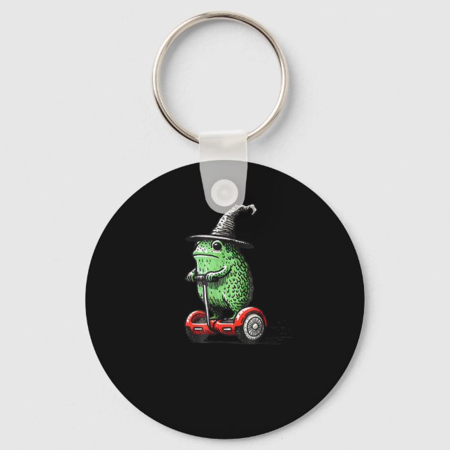 Whimsical Frog Wizard är på väg att begå Tom Foole Nyckelring (Framsida)