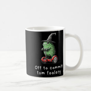 Whimsical Frog Wizard av för att begå Tom Foolery Kaffemugg