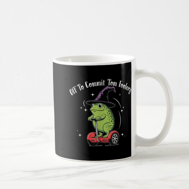 Whimsical Frog Wizard av för att begå Tom Foolery  Kaffemugg (Höger)