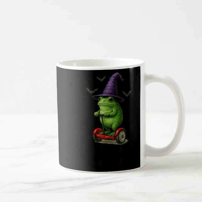 Whimsical Frog Wizard av för att begå Tom Foolery  Kaffemugg (Höger)