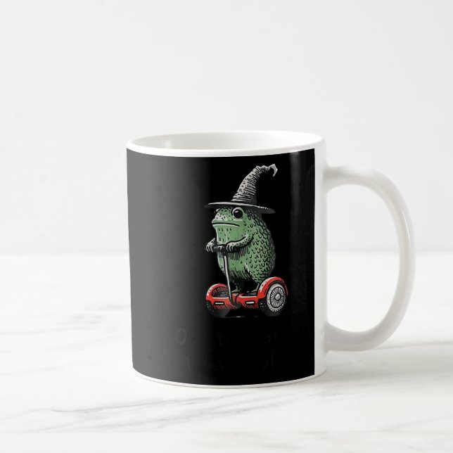 Whimsical Frog Wizard av för att begå Tom Foolery  Kaffemugg (Höger)
