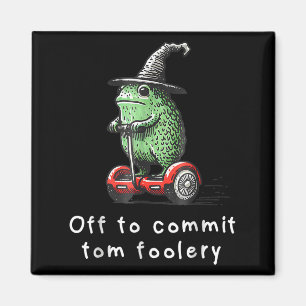 Whimsical Frog Wizard av för att begå Tom Foolery  Magnet