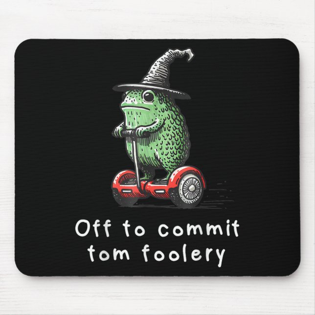 Whimsical Frog Wizard av för att begå Tom Foolery  Musmatta (Framsidan)
