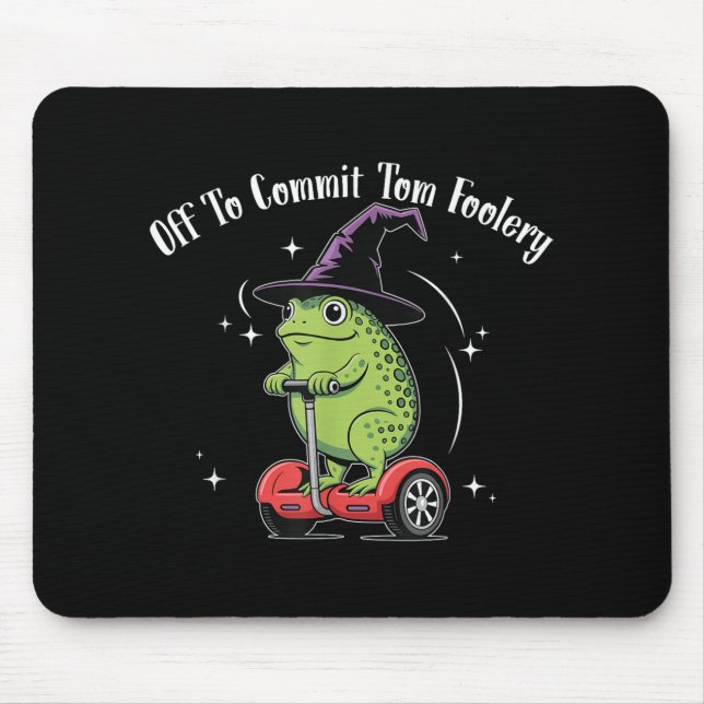 Whimsical Frog Wizard av för att begå Tom Foolery  Musmatta (Framsidan)