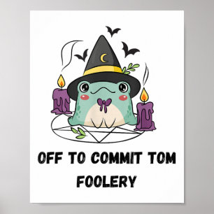 Whimsical Frog Wizard av för att begå Tom Foolery  Poster