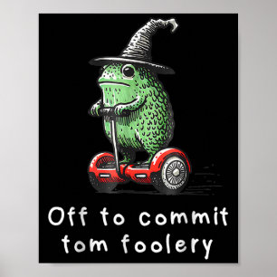 Whimsical Frog Wizard av för att begå Tom Foolery  Poster