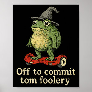 Whimsical Frog Wizard av för att begå Tom Foolery  Poster