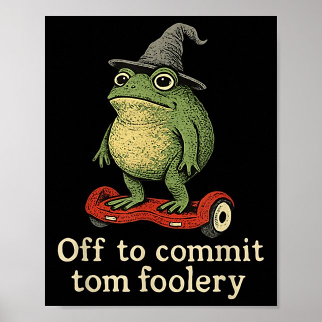 Whimsical Frog Wizard av för att begå Tom Foolery  Poster (Framsidan)