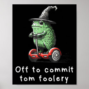 Whimsical Frog Wizard av för att begå Tom Foolery  Poster