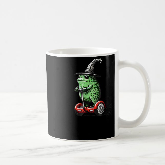 Whimsical Frog Wizard Off To Commit Tom Foolery Fr Kaffemugg (Höger)