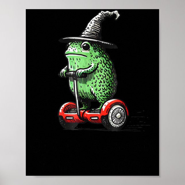 Whimsical Frog Wizard Off To Commit Tom Foolery Fr Poster (Framsidan)