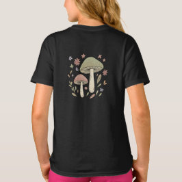 Whimsical Fungi Botanisk Grafisk Söt T Shirt