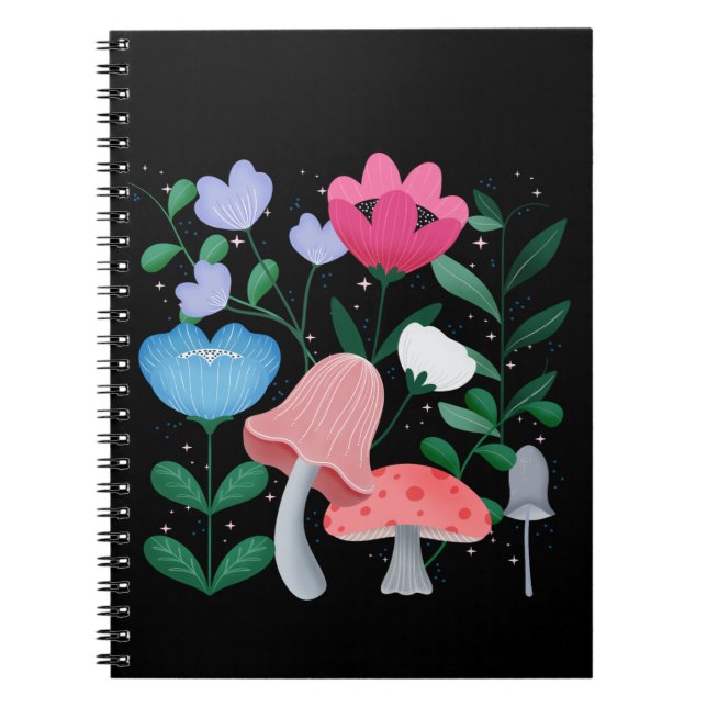 Whimsical Garden Anteckningsbok (Framsidan)