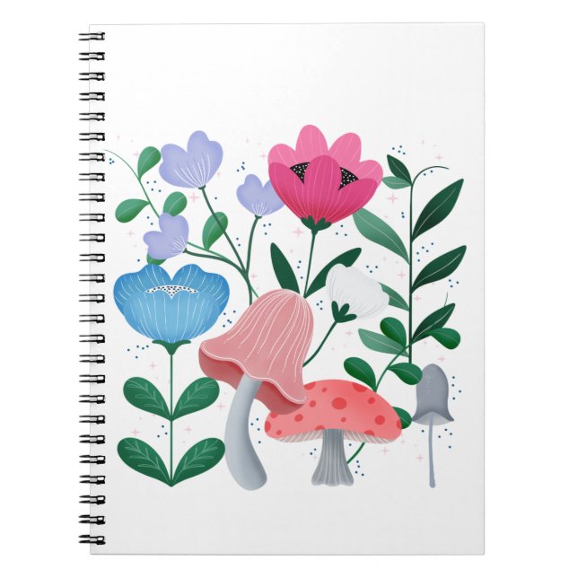 Whimsical Garden Anteckningsbok (Framsidan)