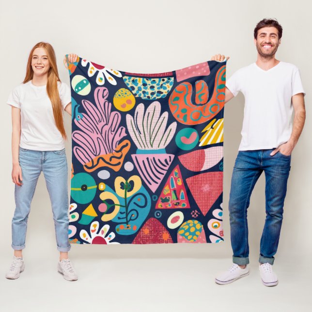 Whimsical Garden Dance Fleecefilt (På plats)