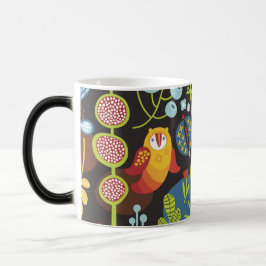 Whimsical Garden Owl Mug Magisk Mugg